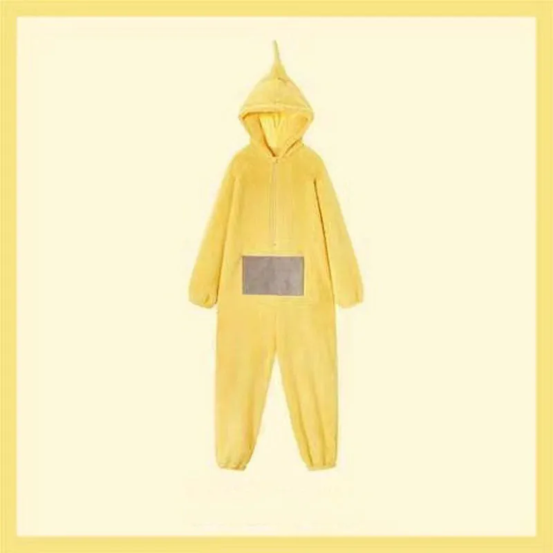 Hoodies Blankets Teletubbies Children's One-Piece Pajamas Plush Thickened Warm
