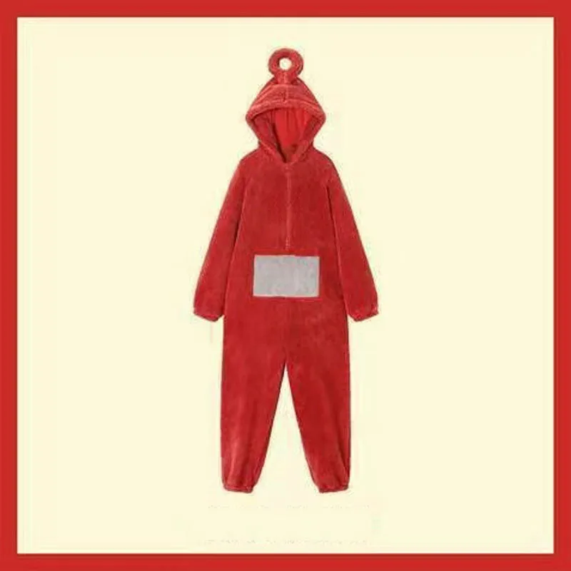 Hoodies Blankets Teletubbies Children's One-Piece Pajamas Plush Thickened Warm
