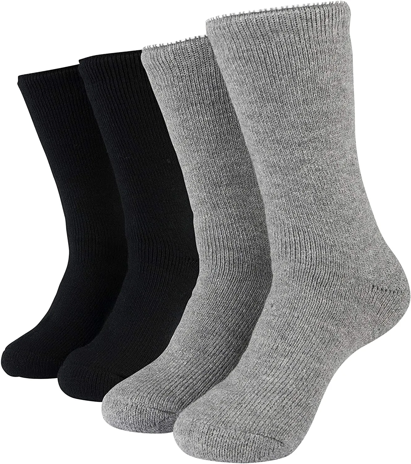 Hot Feet Thermal Crew Socks, Men’s Sock Size 6 – 12.5 (2 - Pack)