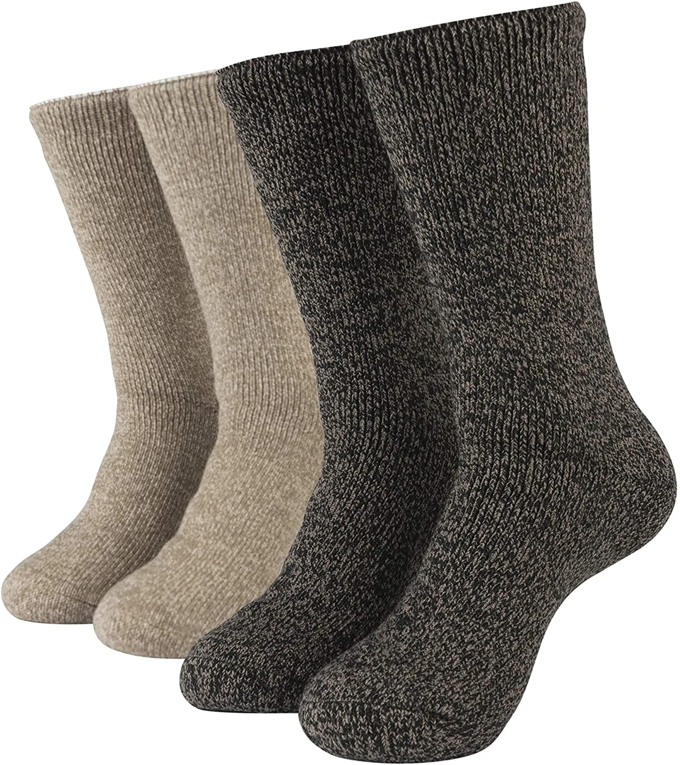 Hot Feet Thermal Crew Socks, Men’s Sock Size 6 – 12.5 (2 - Pack)