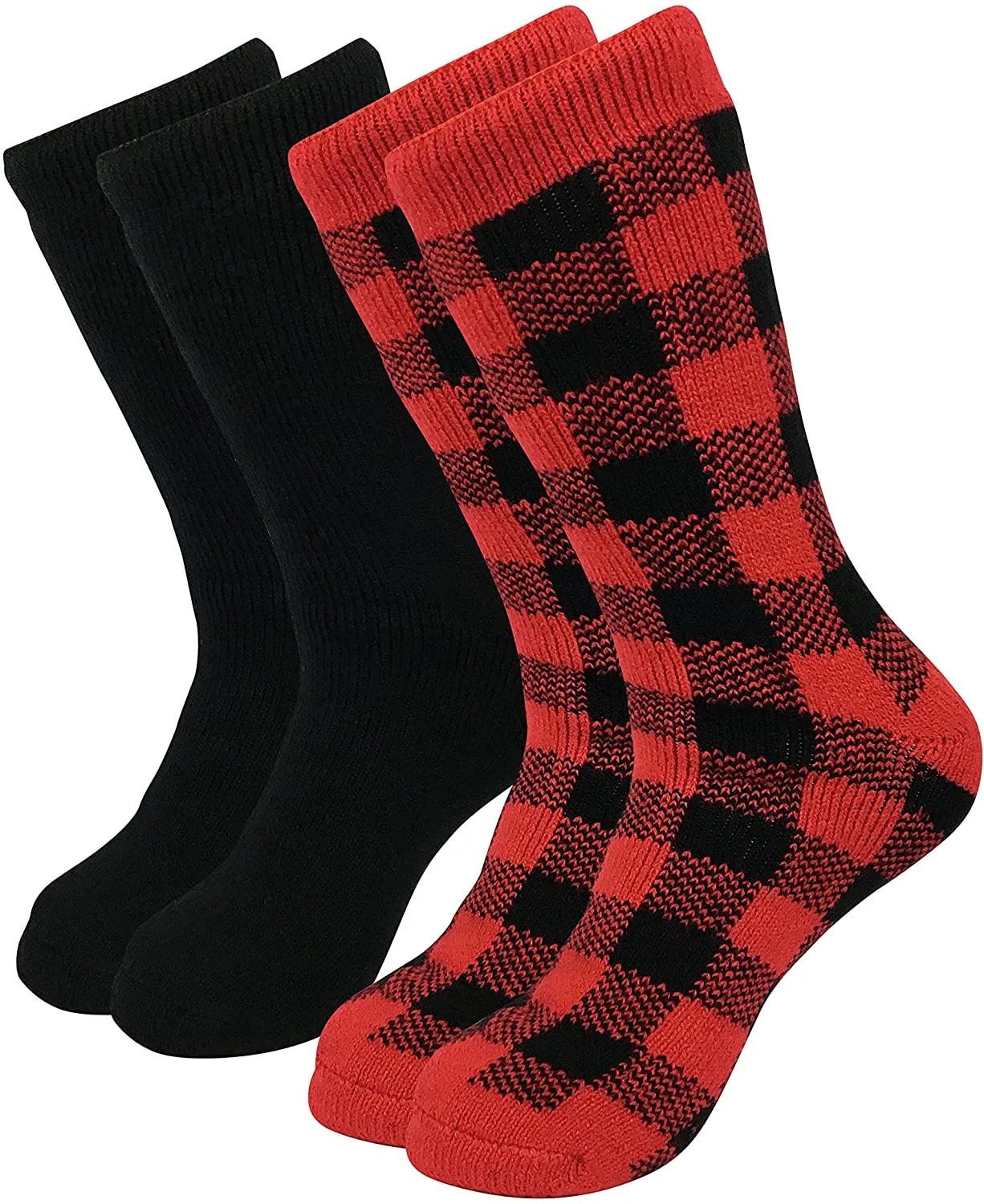 Hot Feet Thermal Crew Socks, Men’s Sock Size 6 – 12.5 (2 - Pack)