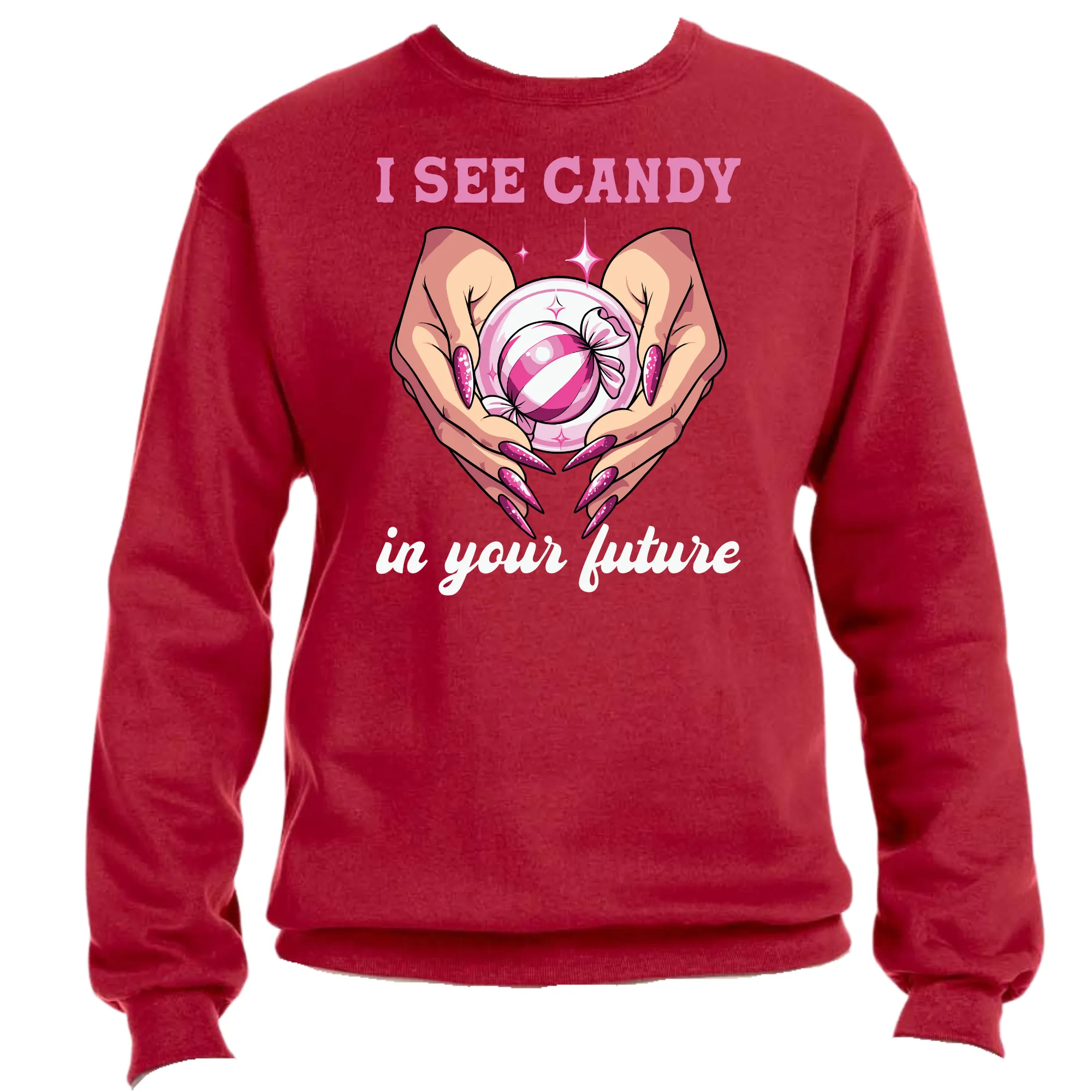I See Candy in Your Future Halloween Sweatshirt | Easy Ready-to-Press, Custom Fun Halloween Apparel