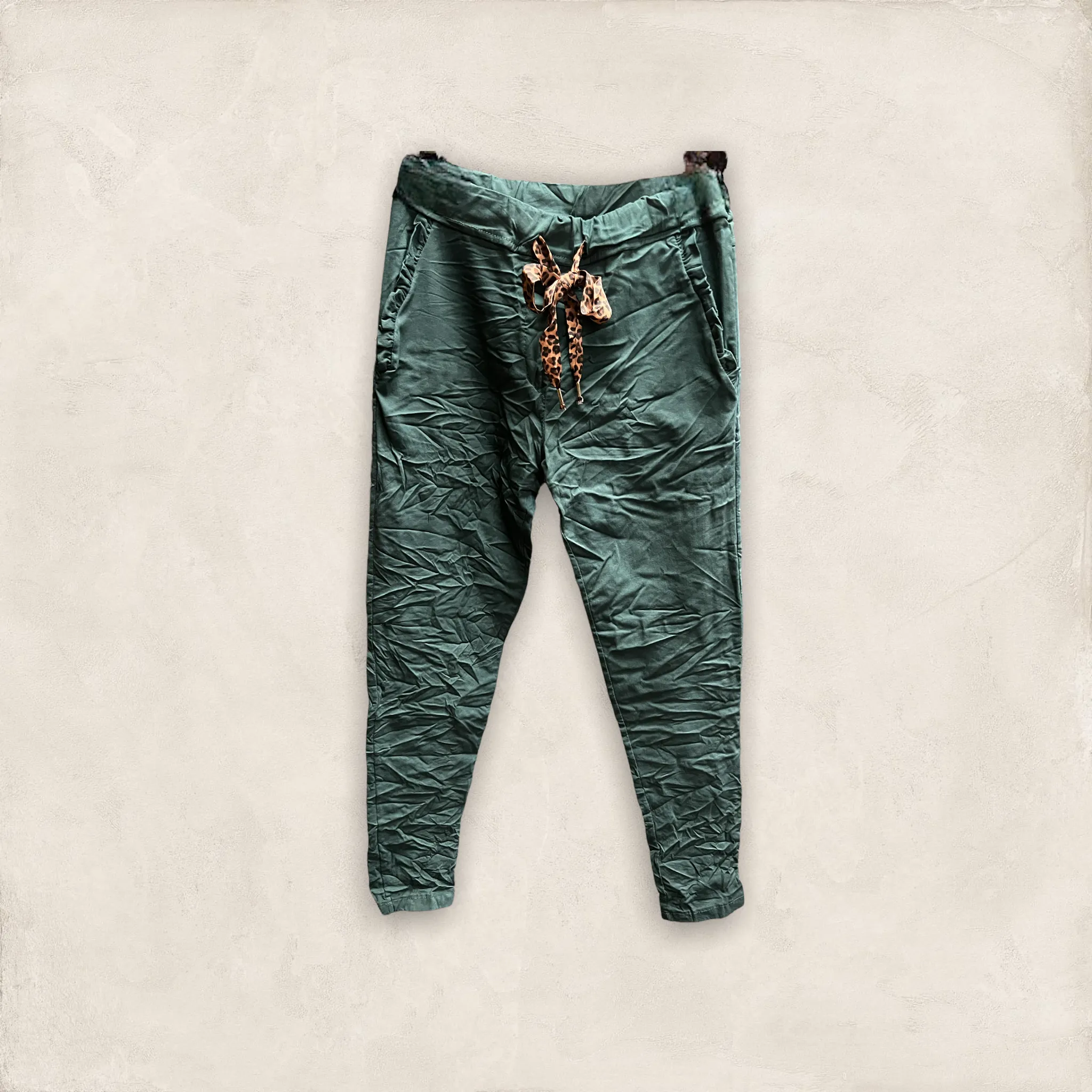 Italian crinkle joggers