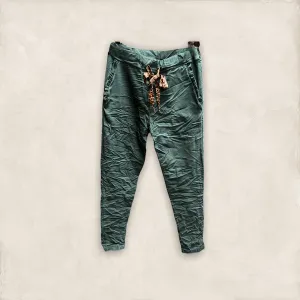 Italian crinkle joggers