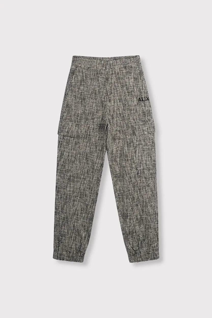 Ladies Woven Boclee Cargo Pants - Zwart Dessin