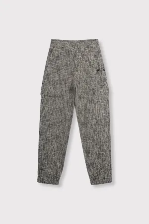 Ladies Woven Boclee Cargo Pants - Zwart Dessin