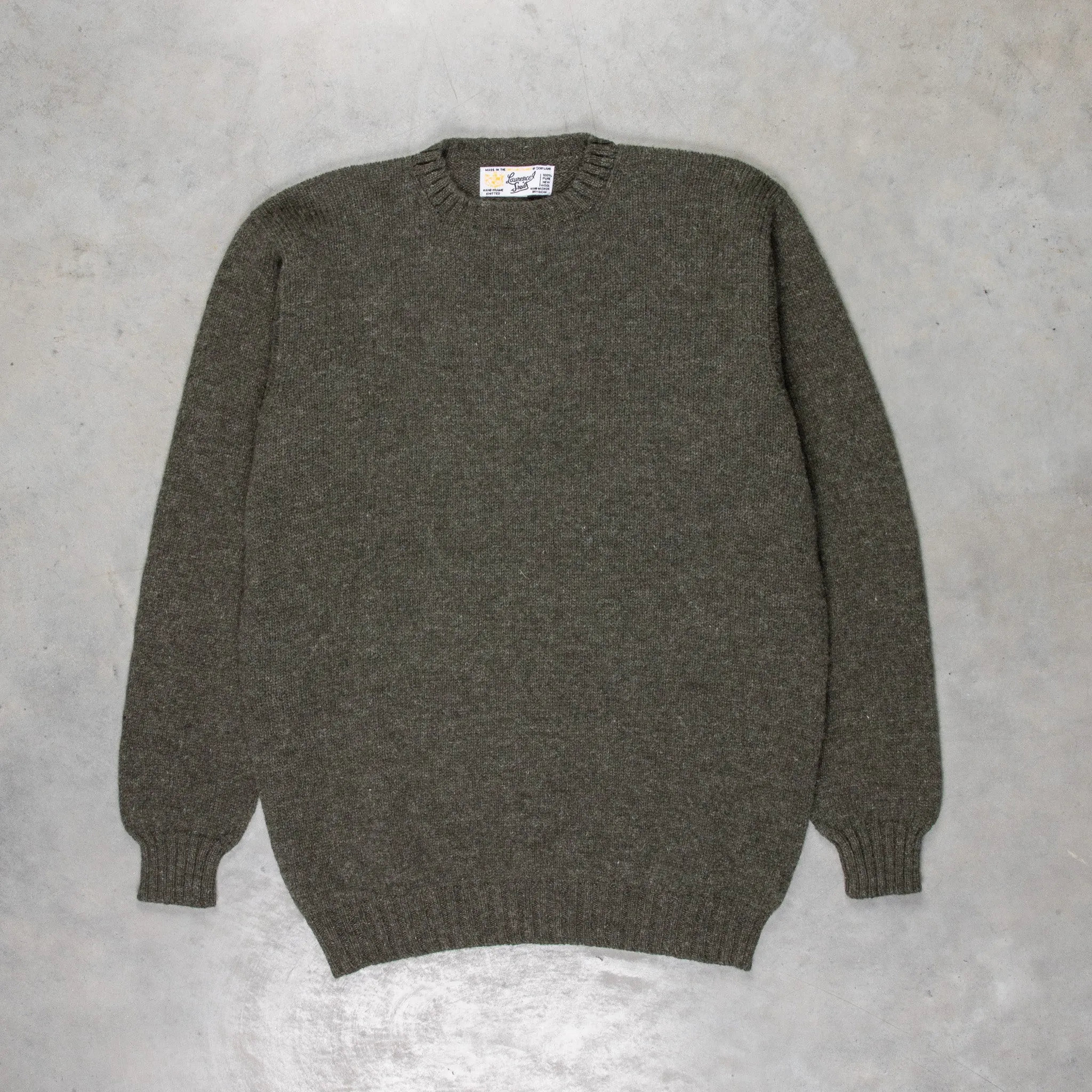 Laurence J. Smith Super soft Seamless Crew Neck Pullover Spruce