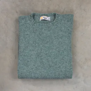 Laurence J. Smith Super Soft Seamless Crewneck Graphite Green