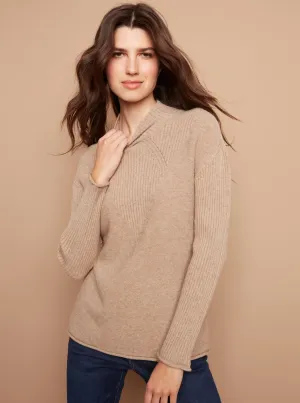 Long Sleeve Turtleneck Sweater [H. LATTE-C2273]
