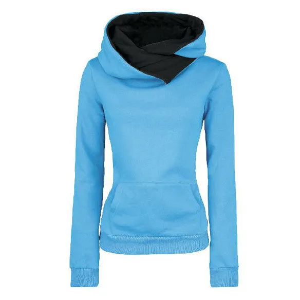 Long Sleeves High Neck Hoodies