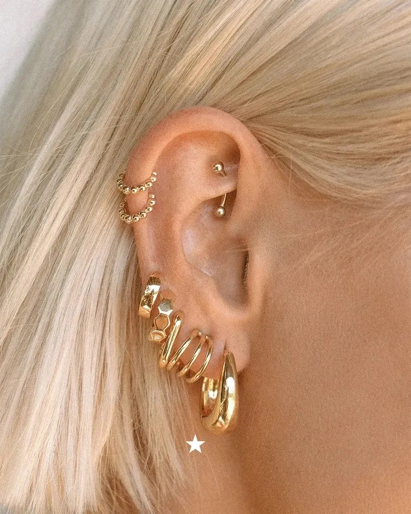 LUV AJ - Marbella Hoops in Gold