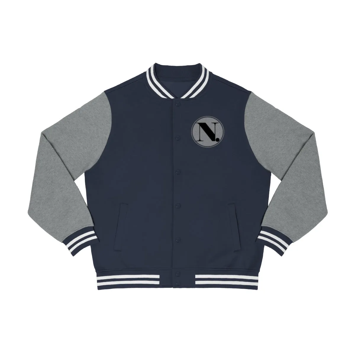 Men's Varsity Jacket (ND) Coin Print Logo
