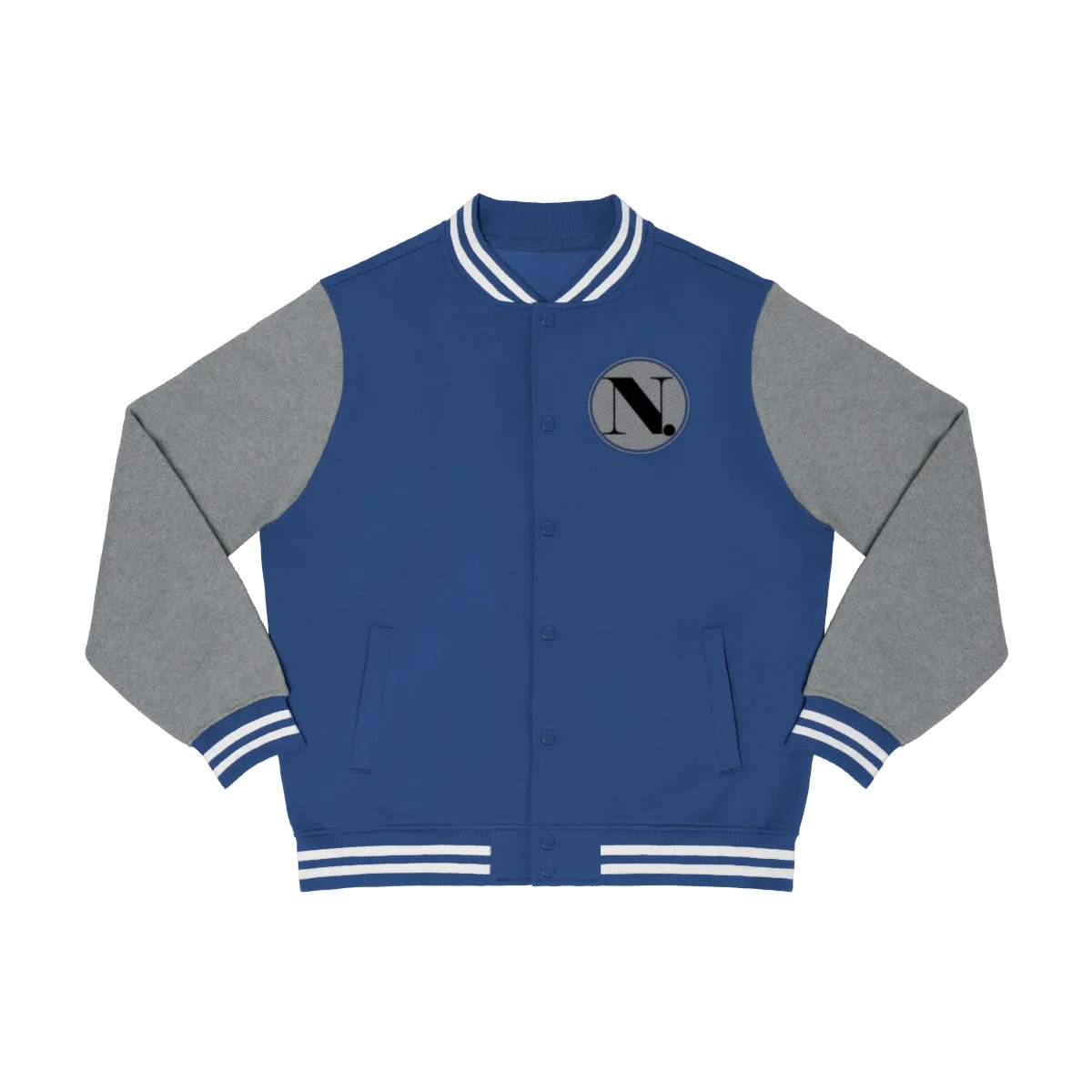 Men's Varsity Jacket (ND) Coin Print Logo