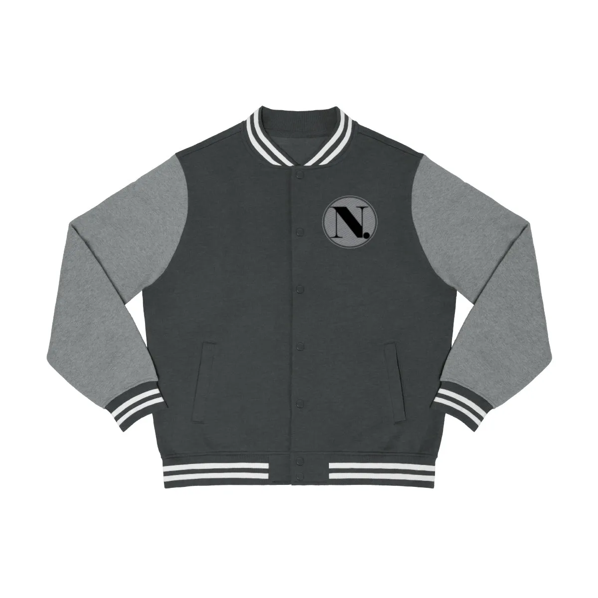 Men's Varsity Jacket (ND) Coin Print Logo