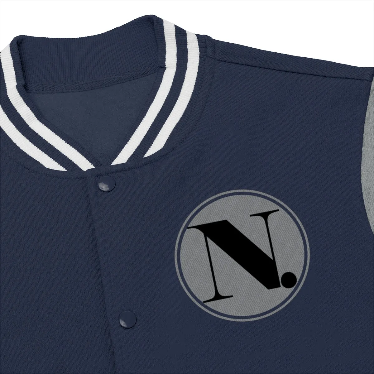 Men's Varsity Jacket (ND) Coin Print Logo