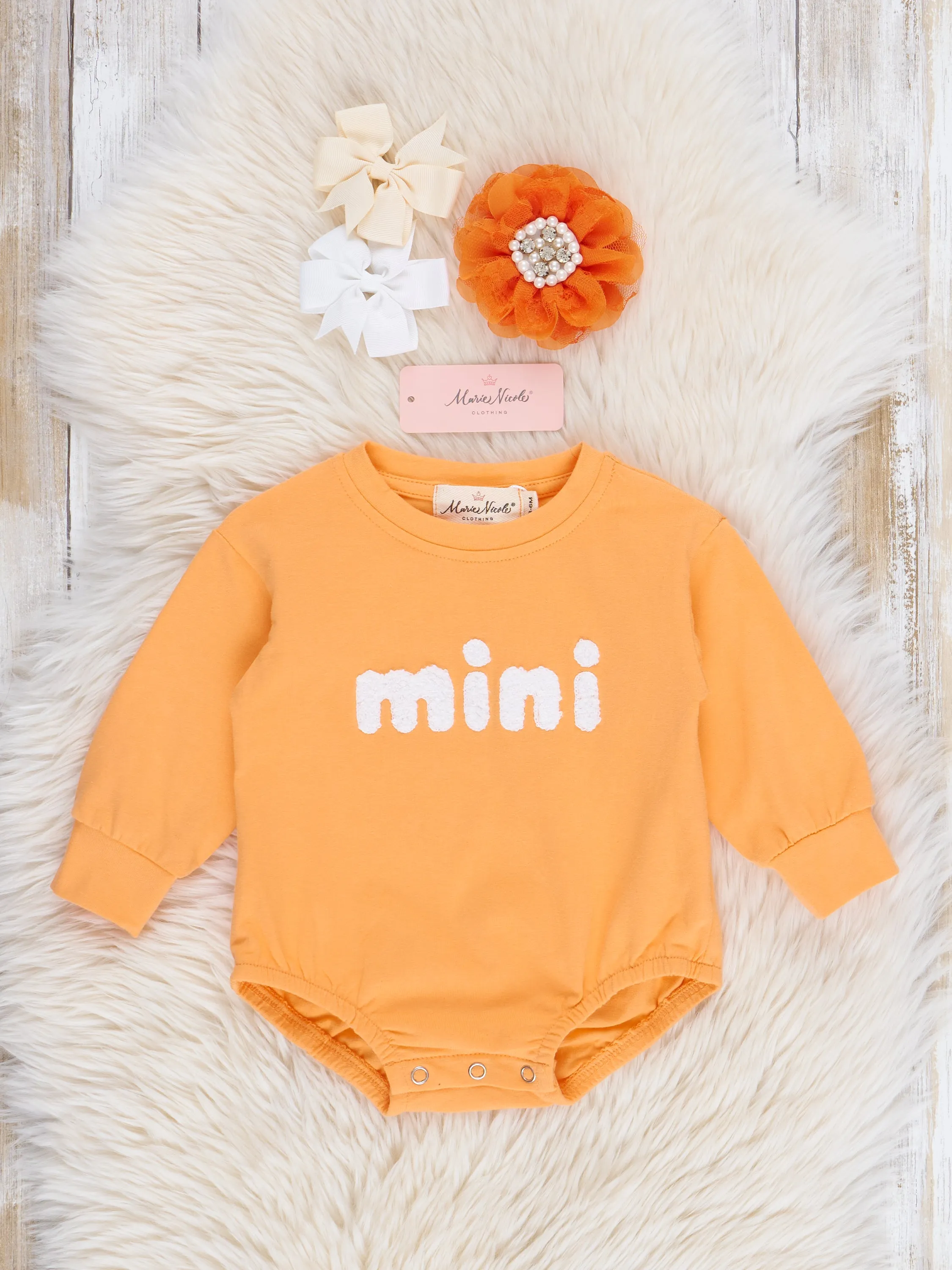 Mom & Me Tangerine "Mama/Mini" Shirt