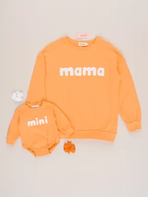 Mom & Me Tangerine "Mama/Mini" Shirt