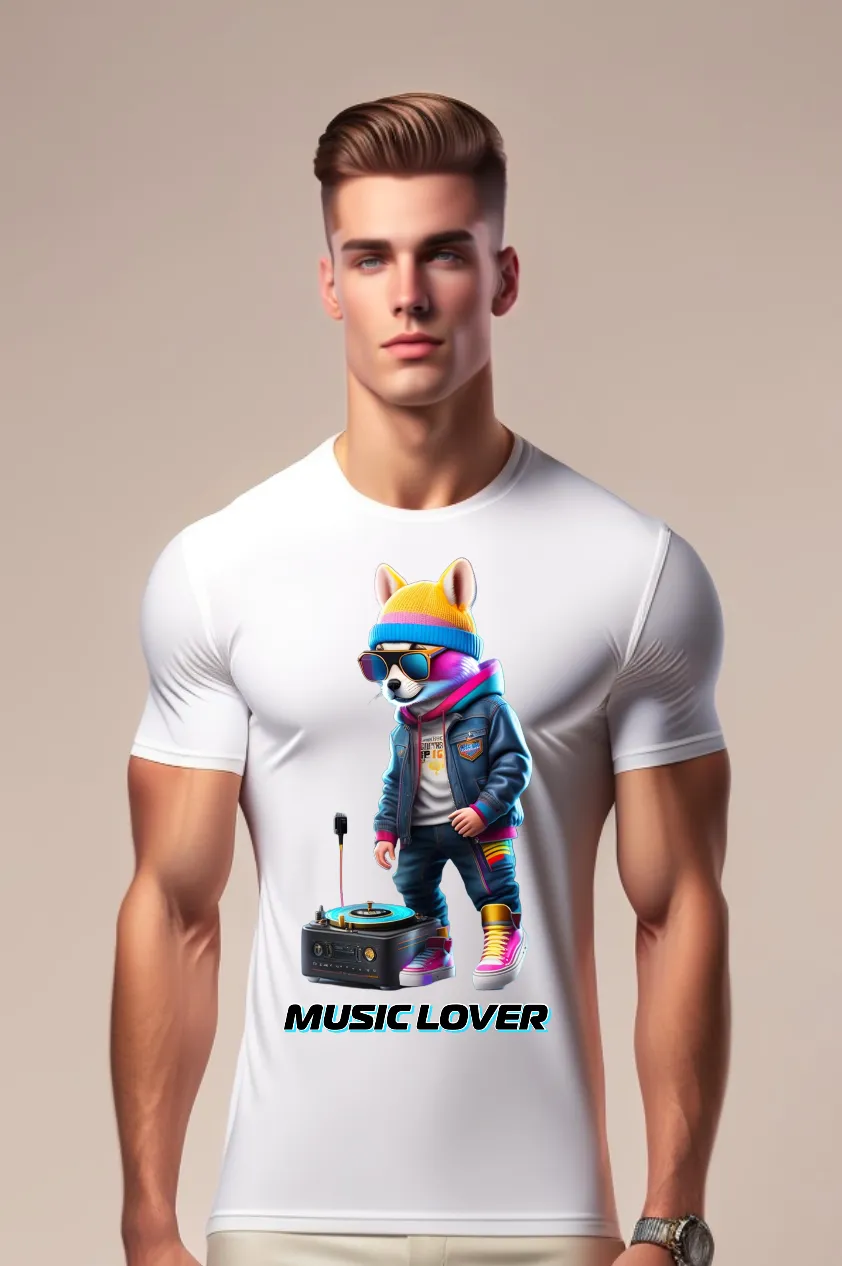 Music Lover Bunny T-Shirts | Grooveman Music