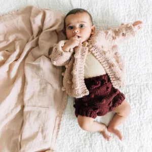 Pomegranate Hand Knit Bloomers by The Blueberry Hill