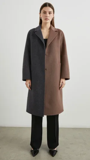 Rails Lore Coat Charcoal Mink Mix