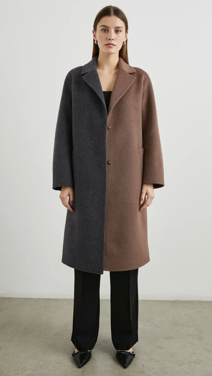 Rails Lore Coat Charcoal Mink Mix
