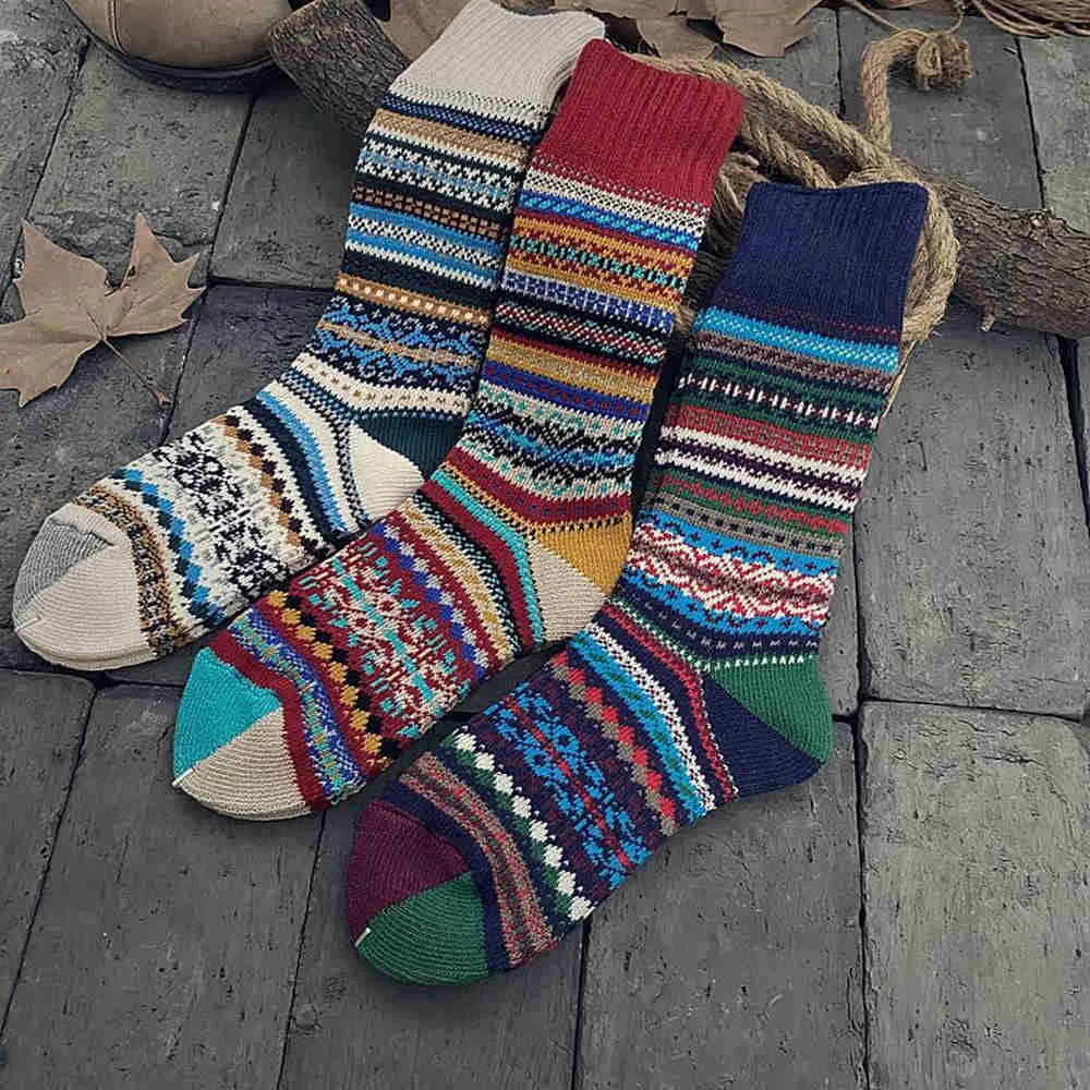 Retro Totem Cozy Socks