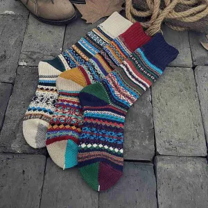 Retro Totem Cozy Socks