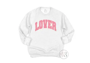RTS Grey University Letter LOVER Sweatshirt