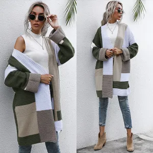 Sage Color Block Knit Sweater