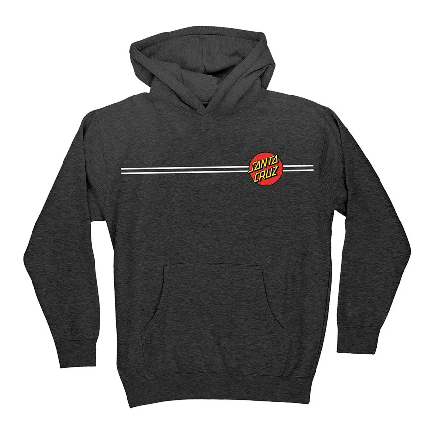 Santa Cruz Classic Dot Youth P/O Hoodie Charcoal Heather