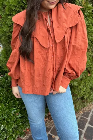 Scallop Collar Blouse