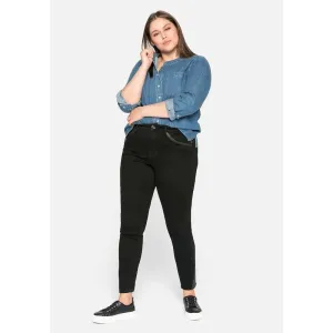 Sheego Skinny Stretch Jeans Black UK 28