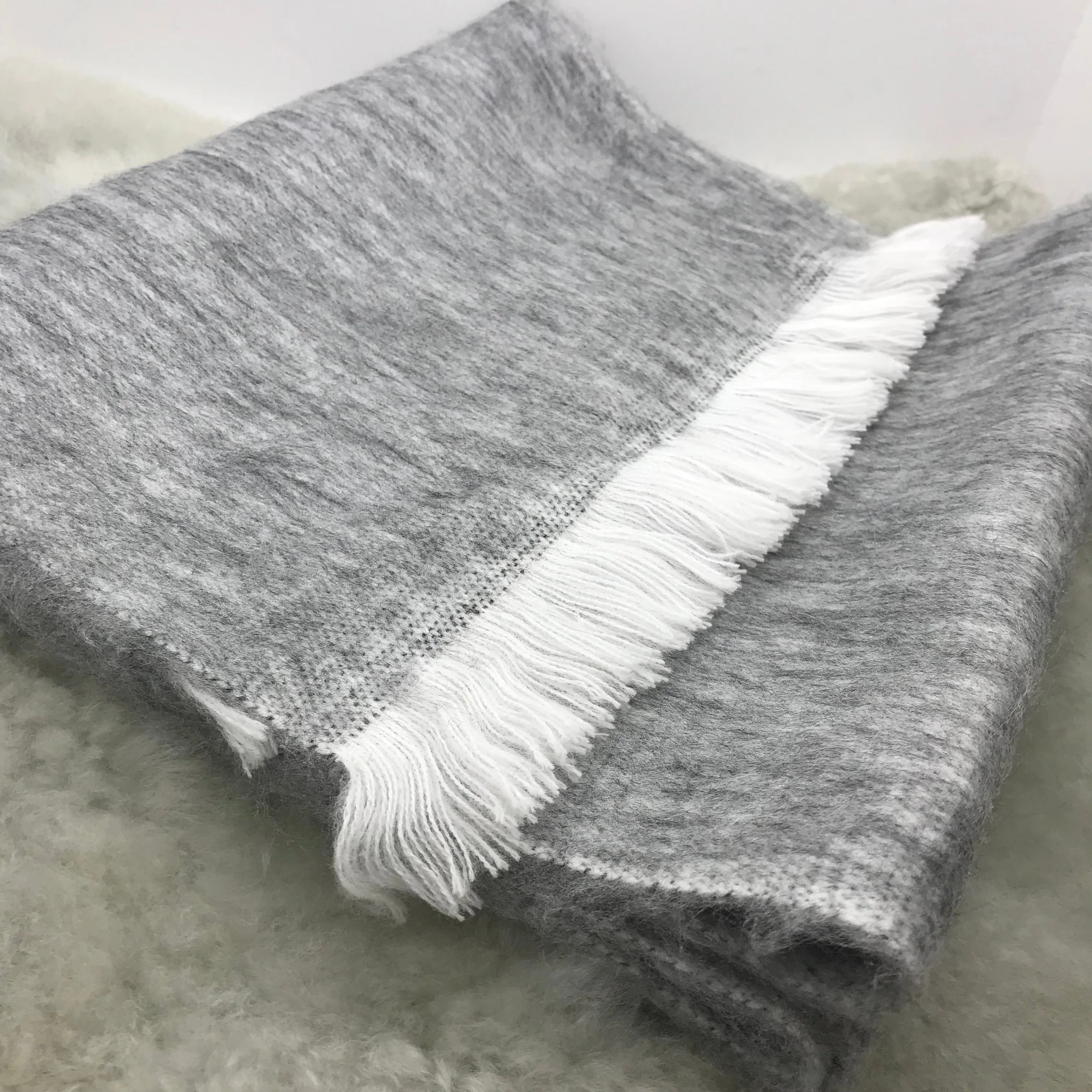 Slate Grey Woven Scarf