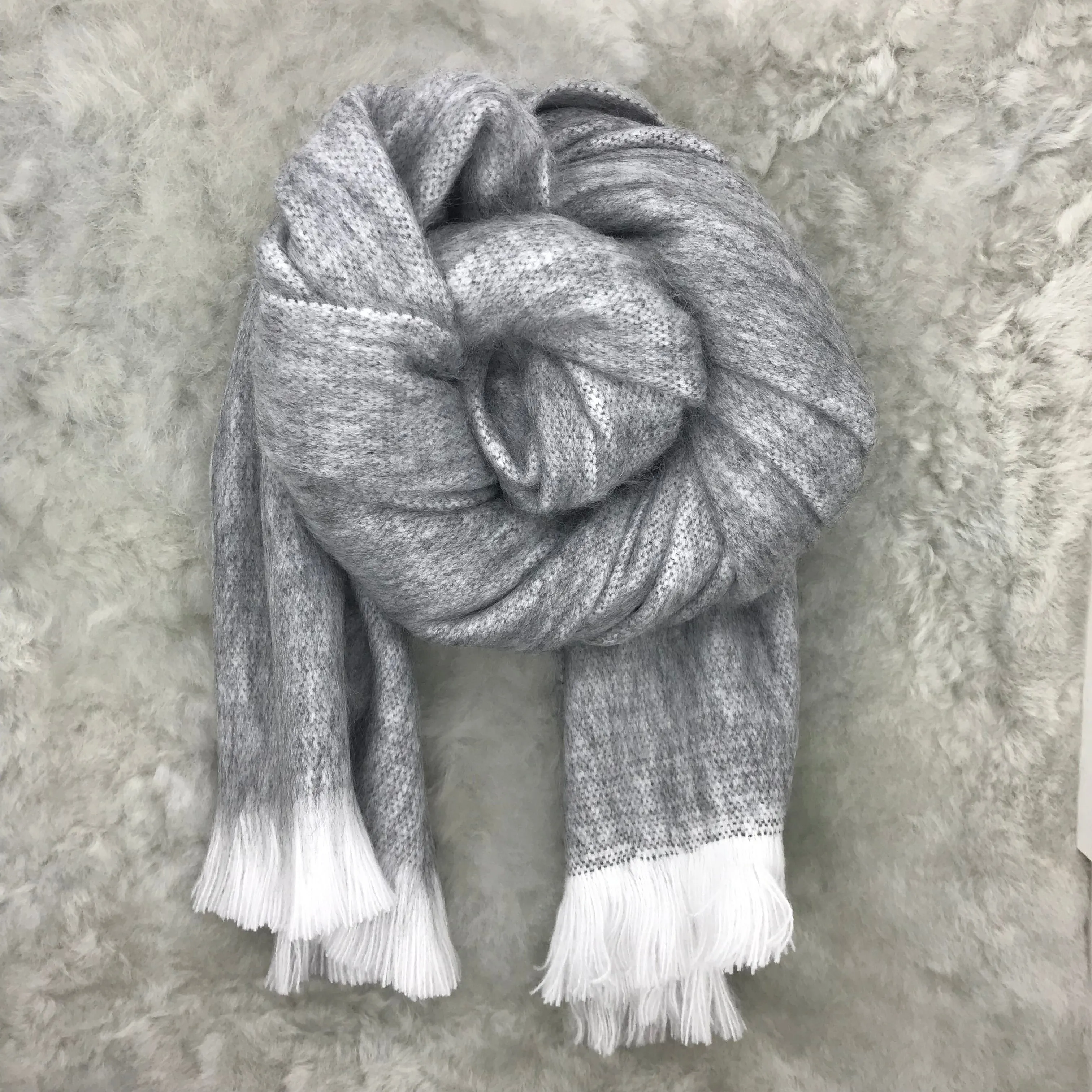 Slate Grey Woven Scarf