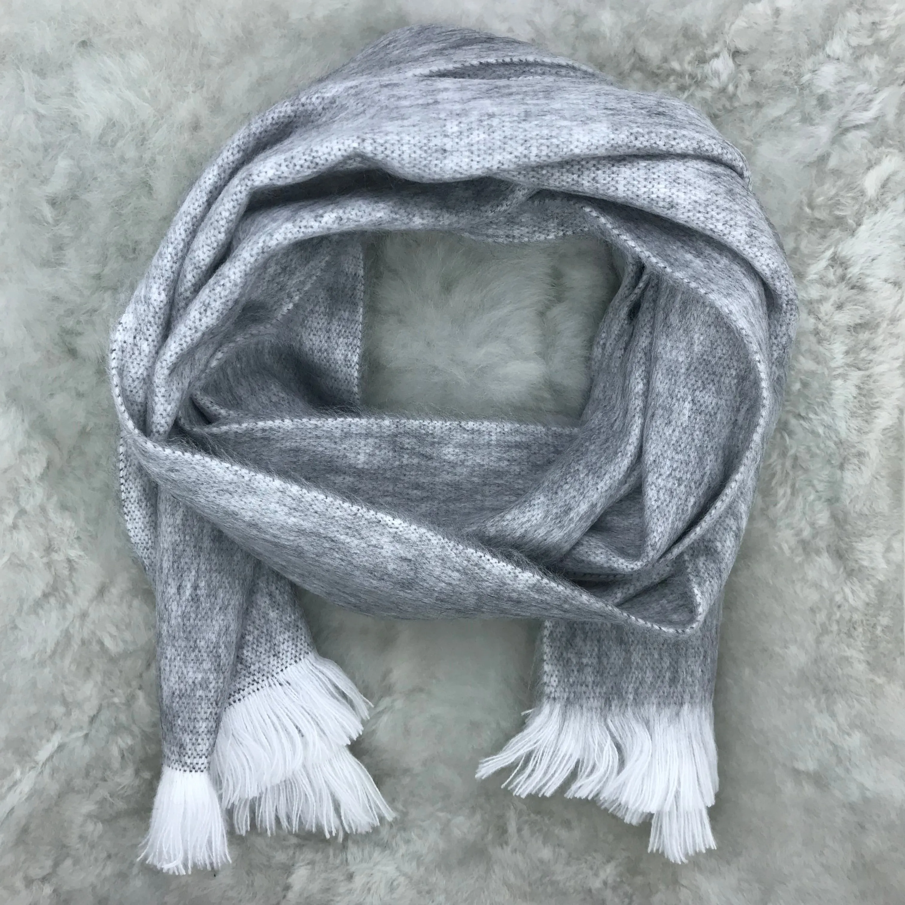 Slate Grey Woven Scarf