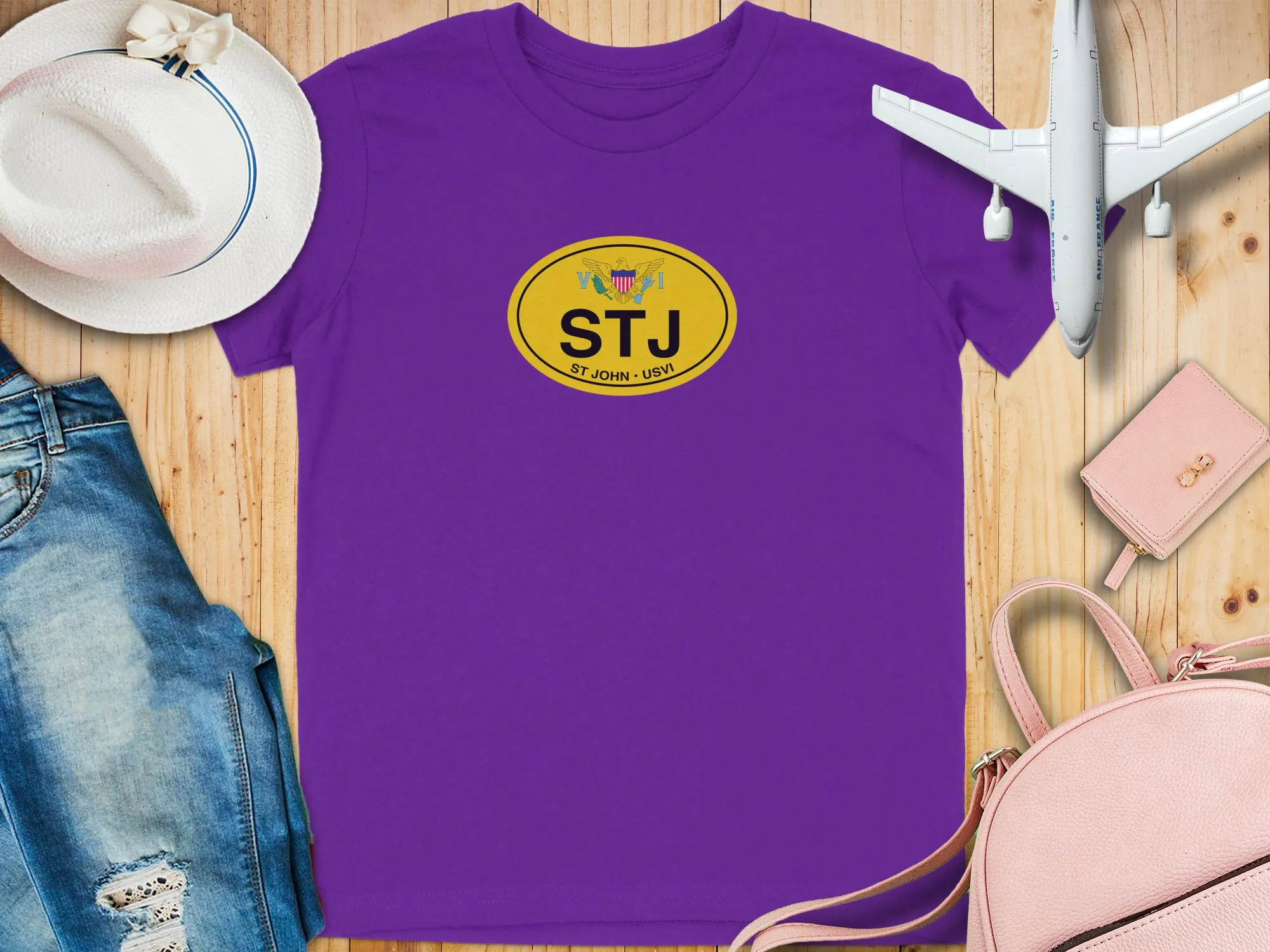 Stylish STJ St John USVI Travel Destination T-Shirts