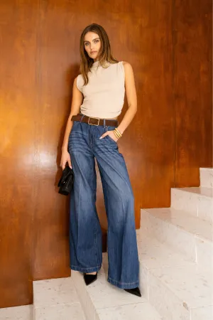 The Dark Nori Trouser Wide Leg