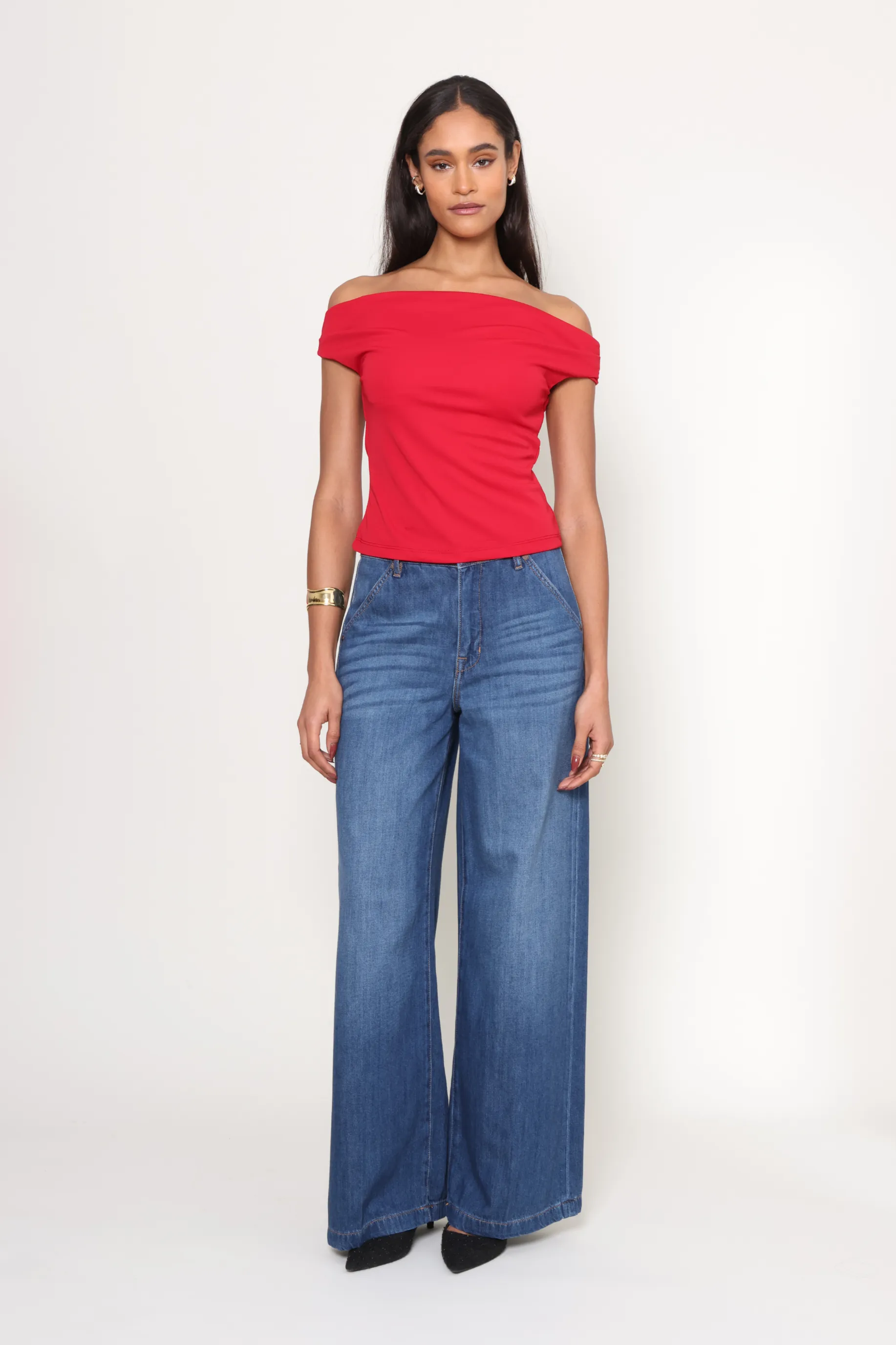 The Dark Nori Trouser Wide Leg