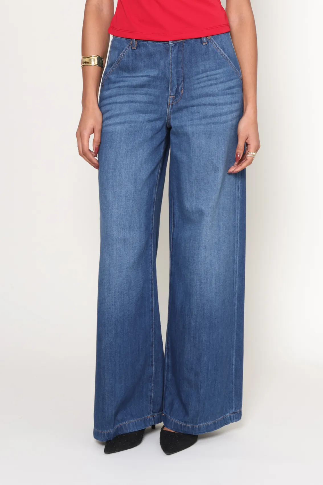 The Dark Nori Trouser Wide Leg