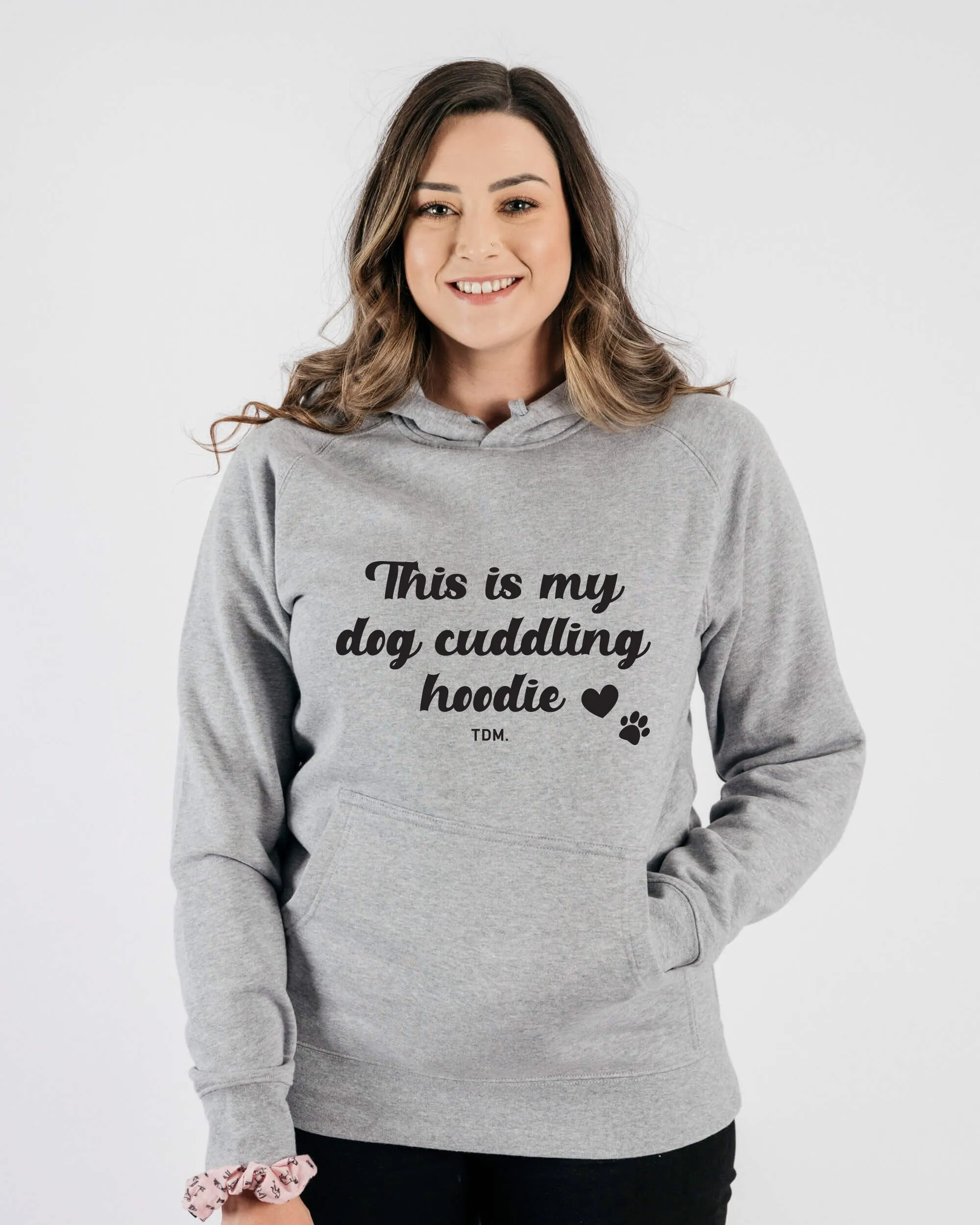This Is My Dog Cuddling Hoodie: Dog Mum Unisex