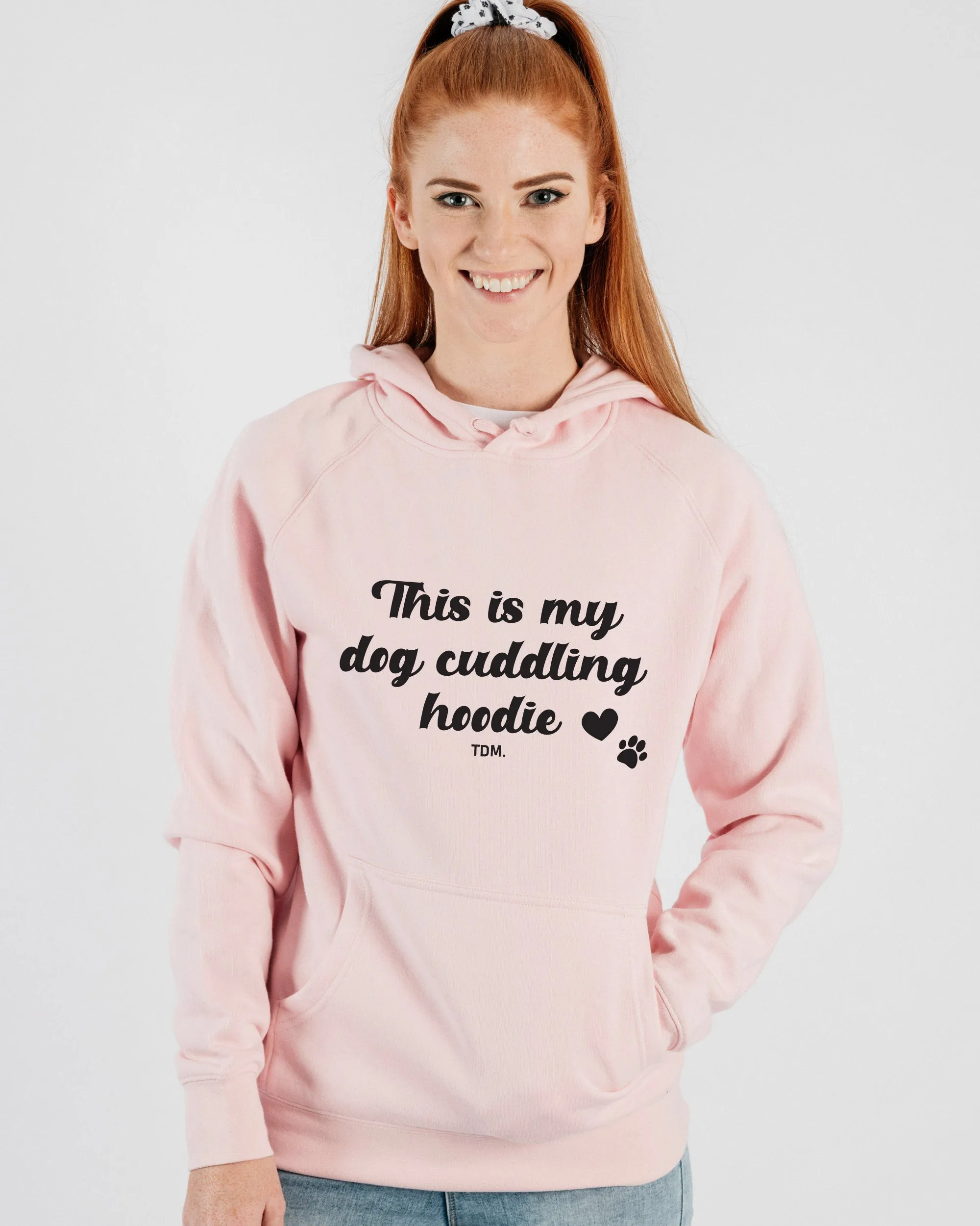 This Is My Dog Cuddling Hoodie: Dog Mum Unisex