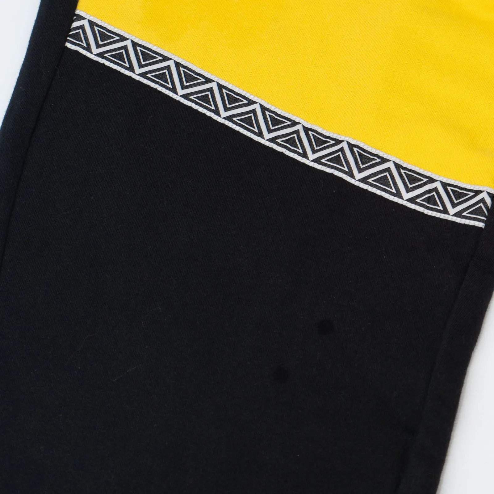 True Religion Mens Black Yellow Detail Jogger Sweatpants