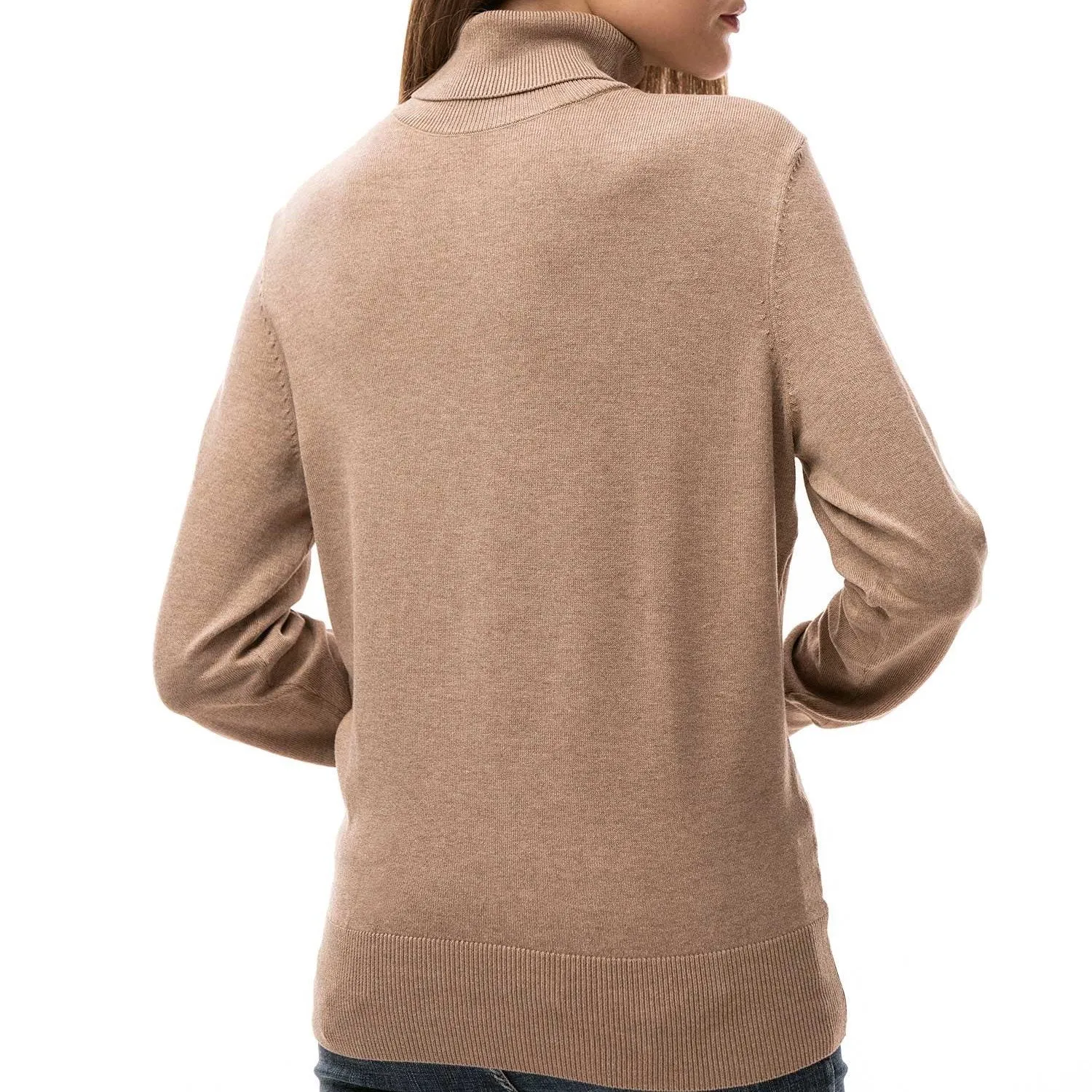 Turtleneck Pullover Sweater for Women
