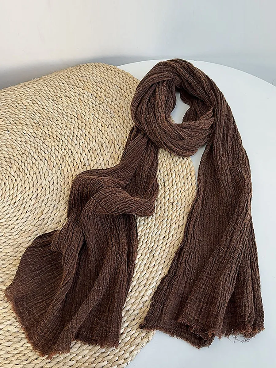 Vintage 100%Linen Soft Warm Scarf