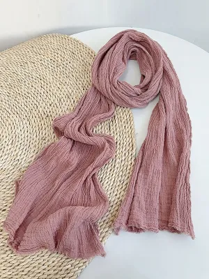 Vintage 100%Linen Soft Warm Scarf