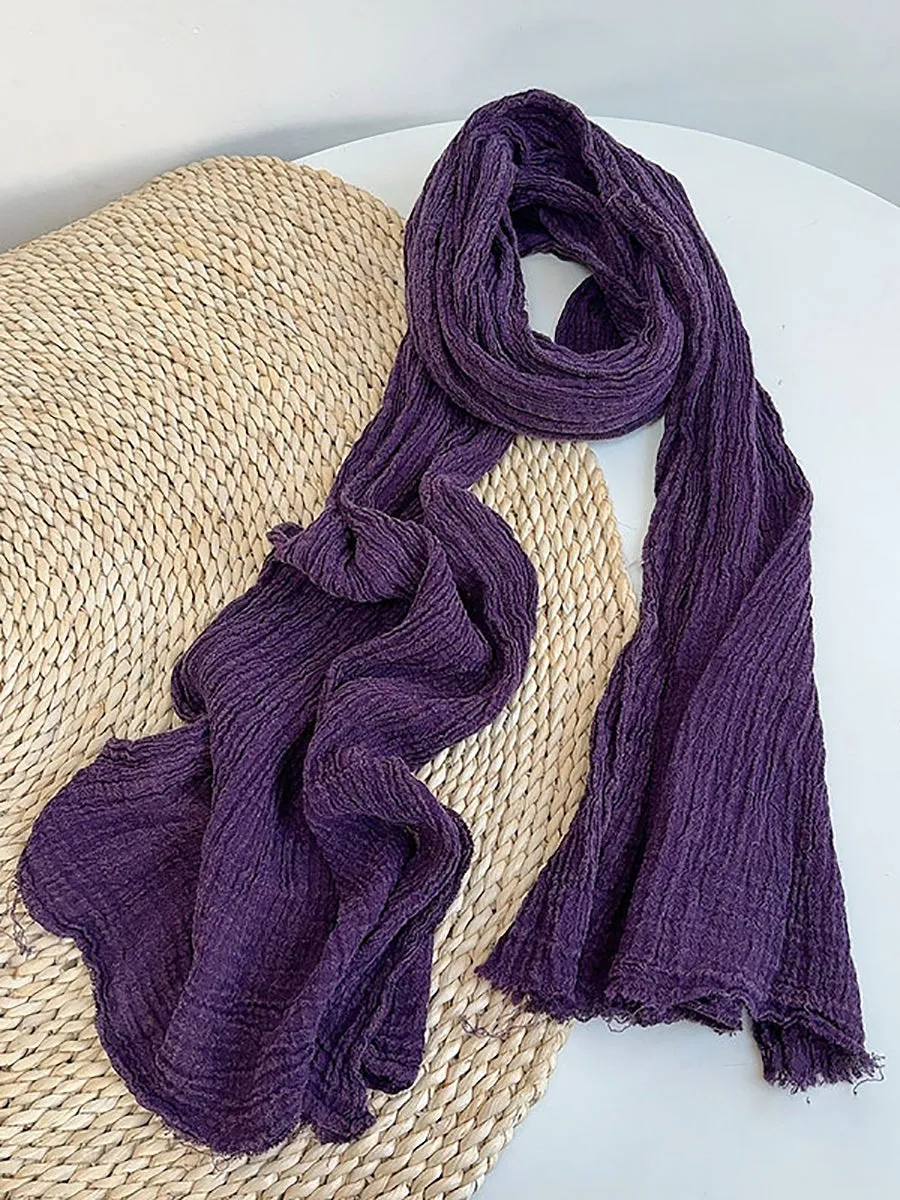Vintage 100%Linen Soft Warm Scarf