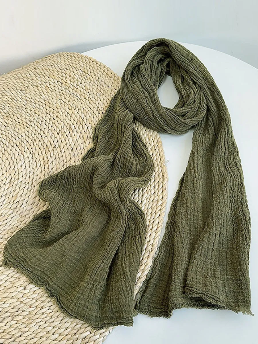 Vintage 100%Linen Soft Warm Scarf