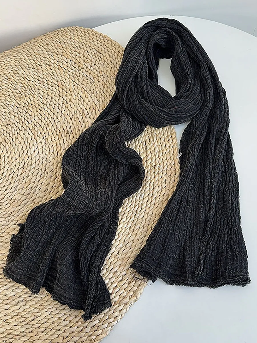 Vintage 100%Linen Soft Warm Scarf