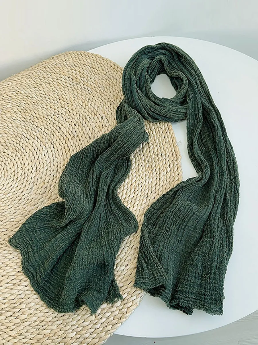 Vintage 100%Linen Soft Warm Scarf