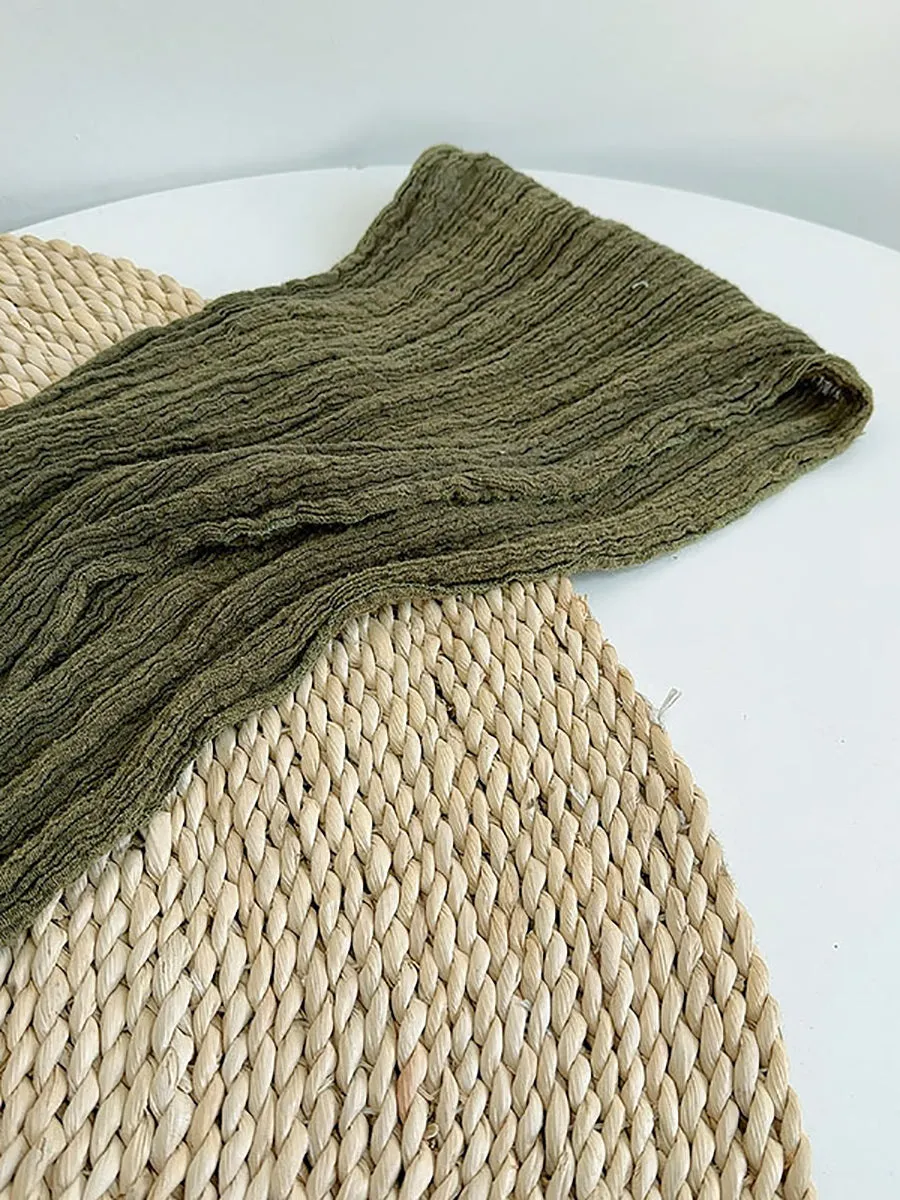 Vintage 100%Linen Soft Warm Scarf